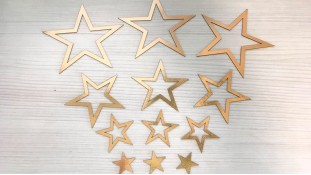 Топперы Звезды, картон