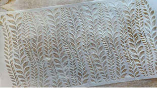 Трафарет Листики №1, 29х15 см