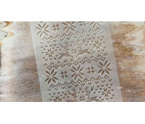 Трафарет Узор с Оленями №1, 20х15 см