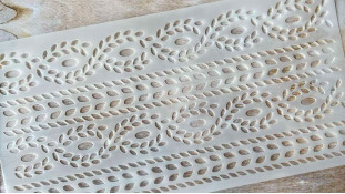 Трафарет Вязка №2, 29х15 см