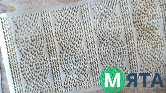 Трафарет Вязка №3, 29х15 см