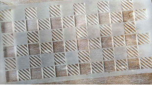 Трафарет Квадраты, 29х15 см