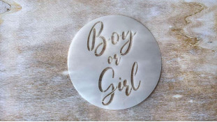 Трафарет Boy or Girl, 12 см