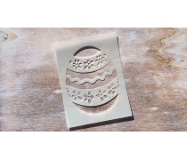 Трафарет Яйцо №1, 9,5х12,5 см