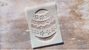 Трафарет Яйцо №1, 9,5х12,5 см