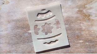 Трафарет Яйцо №2, 9,5х12,5 см