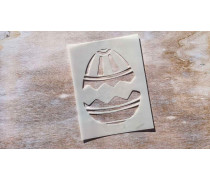 Трафарет Яйцо №3, 9,5х12,5 см