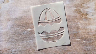 Трафарет Яйцо №3, 9,5х12,5 см