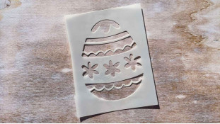 Трафарет Яйцо №4, 9,5х12,5 см