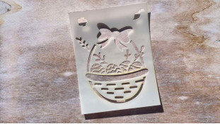 Трафарет Яйцо №6, 9,5х12,5 см