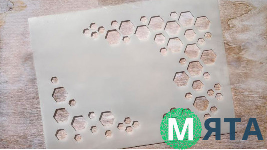 Трафарет Соты №1, 20х15 см