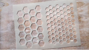 Трафарет Соты №2, 20х15 см