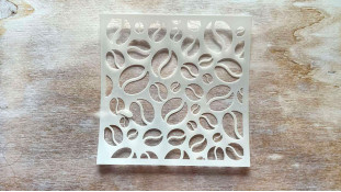 Трафарет Кофейные зерна, 12 см