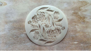 Трафарет Петриковская роспись №2, 12 см