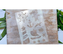 Трафарет Морское ассорти, 20х15 см