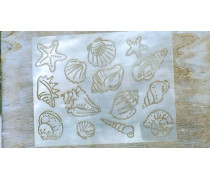 Трафарет Ракушки, 20х15 см