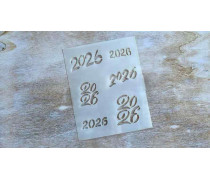 Трафарет 2026, 9,5х12,5 см