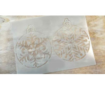 Трафарет Елочные шары №2, 20х15 см