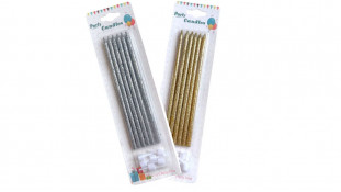 Свечи для торта длинные, 6 шт