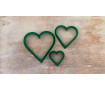 Набор вырубок Сердечки, 3 шт