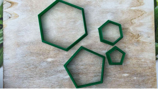 Набор вырубок Футбольный мяч, 4 шт