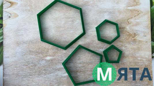 Набор вырубок Футбольный мяч, 4 шт