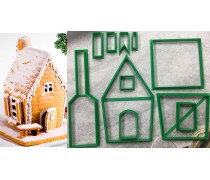 Набор вырубок Пряничный домик 3d, №2. С дымоходом