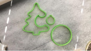 Набор вырубок Ёлка 3d №2