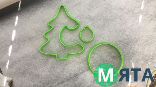 Набор вырубок Ёлка 3d №2