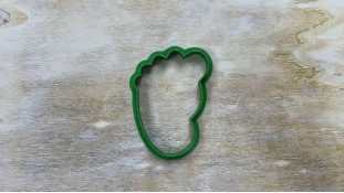 Вырубка Детская стопа Вырубка Детская стопа