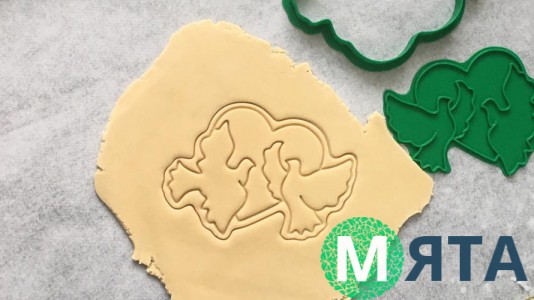 Вырубка + штамп Голубки