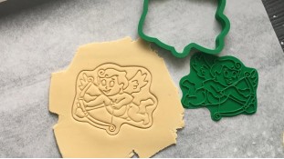 Вырубка + штамп Купидон №1