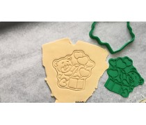 Вырубка + штамп Медведь №1