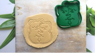 Вырубка + штамп Медвежата Вырубка + штамп Медвежата