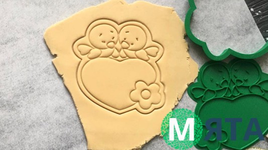 Вырубка + штамп Птички №1