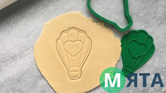 Вырубка + штамп Воздушный шар №1