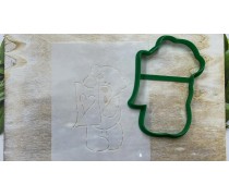 Вырубка + трафарет Медведь №5