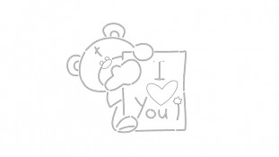 Трафарет Медведь №7 Трафарет Медведь №7