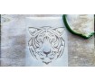 Вырубка + трафарет Тигр №3