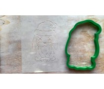 Вырубка + трафарет Зайчик №4