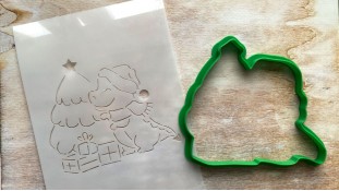 Вырубка + трафарет Дракончик №1