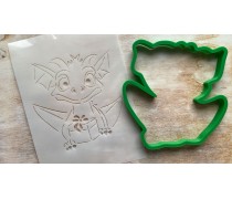 Вырубка + трафарет Дракончик №2