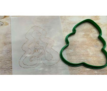 Вырубка + трафарет Змея №7