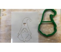 Вырубка + трафарет Гном