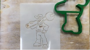 Вырубка + трафарет Мастер