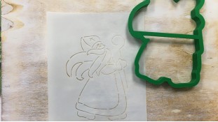 Вырубка + трафарет Николай №1