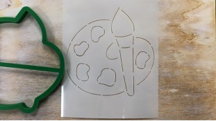 Вырубка + трафарет Палитра Вырубка + трафарет Палитра