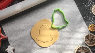 Вырубка Ёлочная игрушка №7. Колокольчик