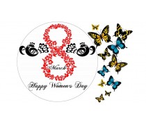 Харчова картинка "8 Березня". 2