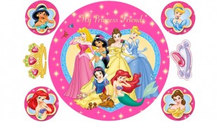 Принцеси для круглого торта